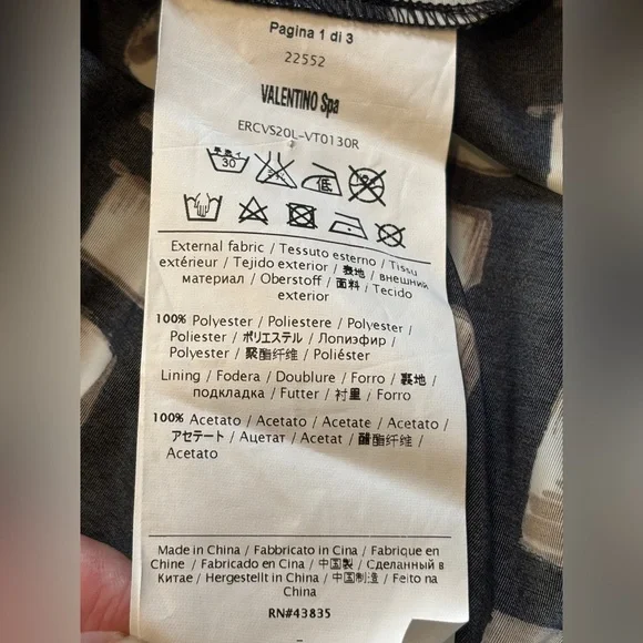 Valentino Strapless Black and Cream Dress Size 2 XS - Picture 7 of 12